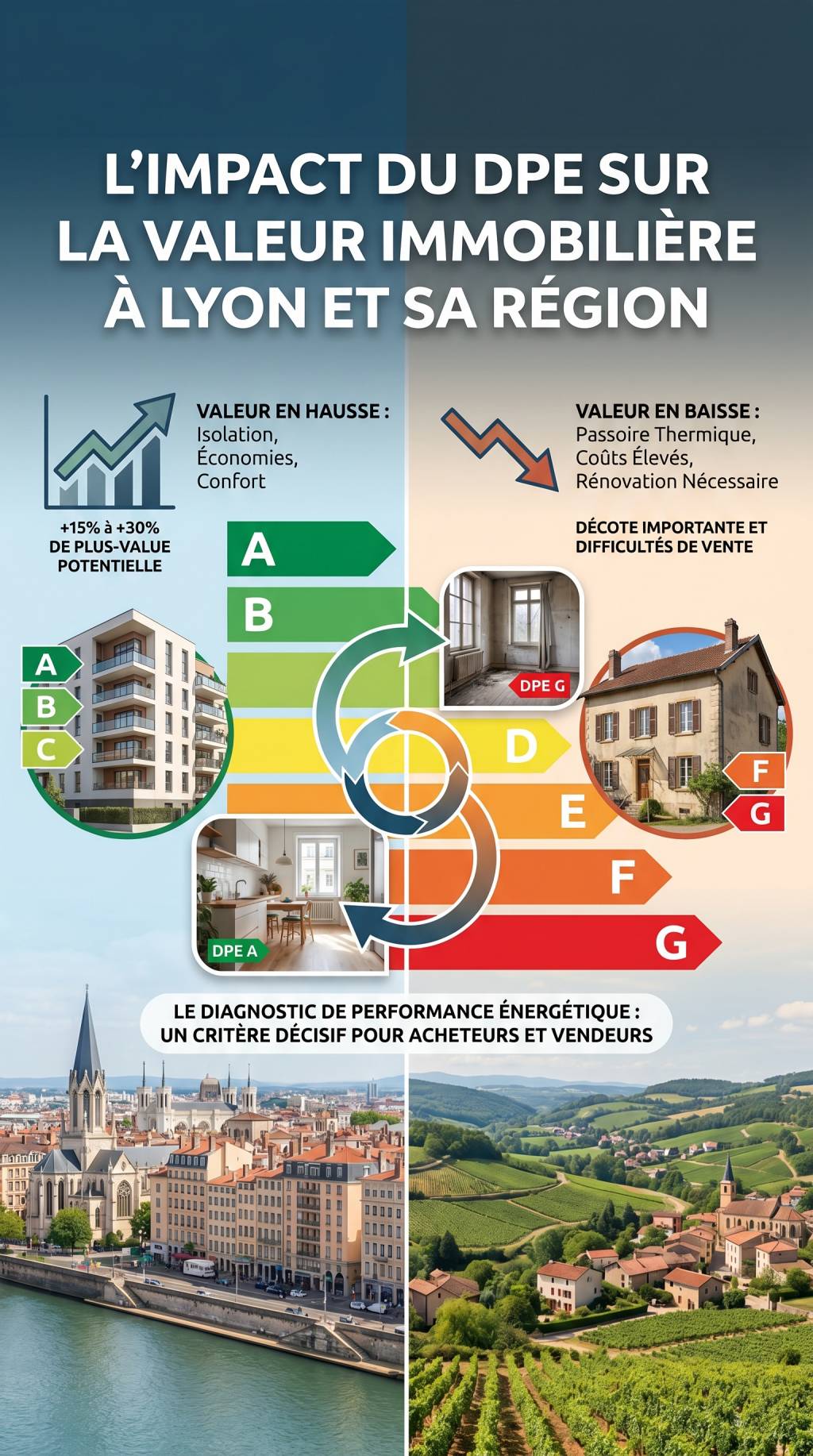 Comment le DPE influence la valeur d’un bien immobilier à Lyon et dans sa région